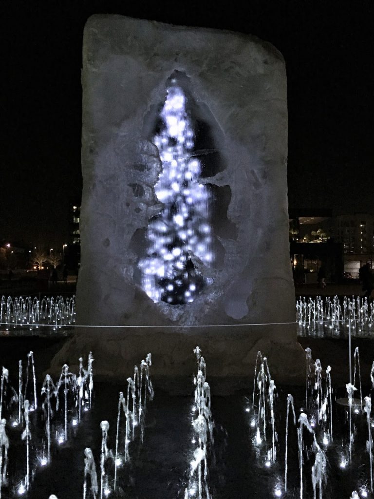 King's Cross frozen Christmas tree