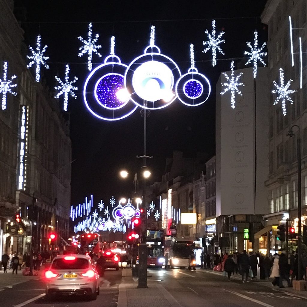 The Strand Christmas lights