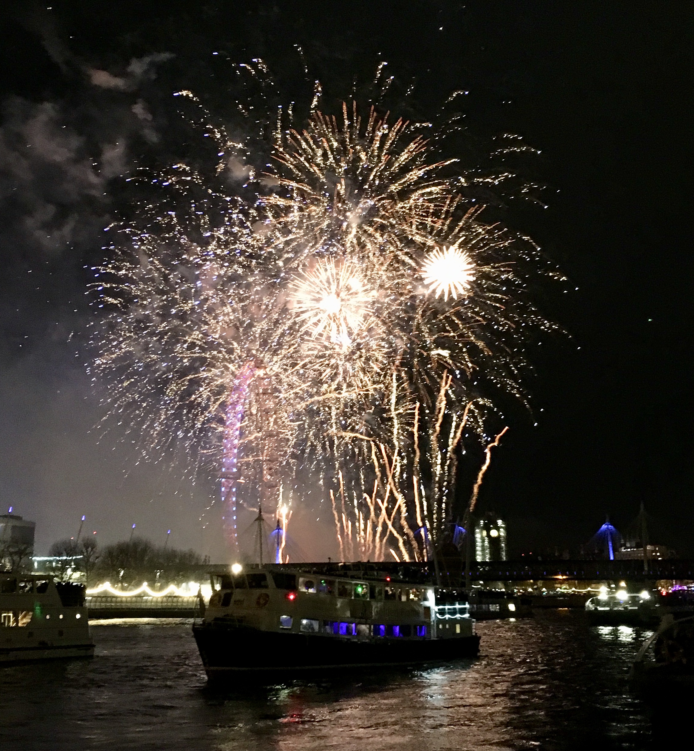 New Year's Eve fireworks London 