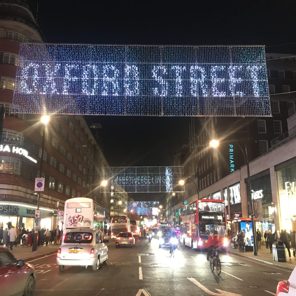 London's Christmas lights Oxford St