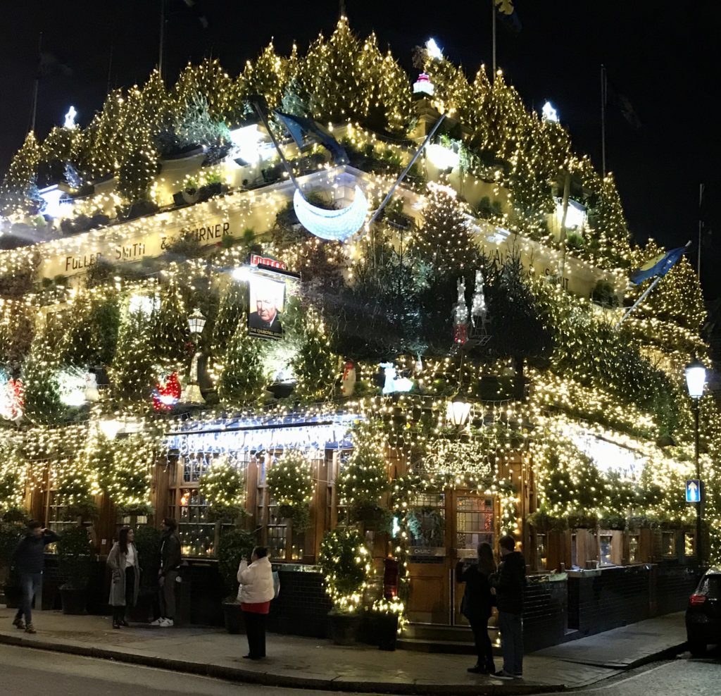 Christmas lights in London